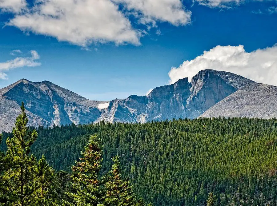 A view of the mountains from above.